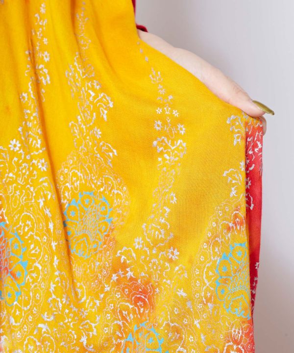 Rayon Tie-Dye Drape Kimono