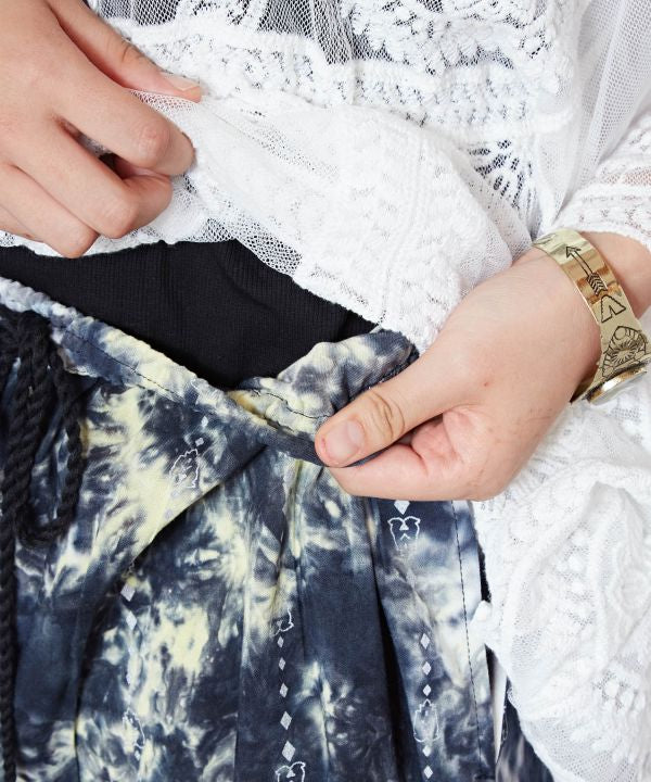 Rayon Tie-Dye Wide Pants