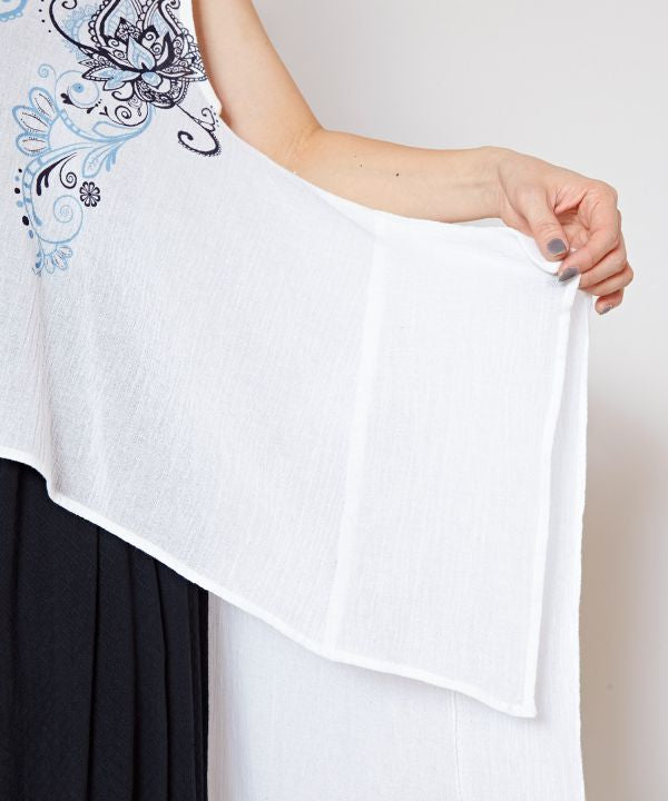 Lightweight Indian Cotton Hi-Low Dress