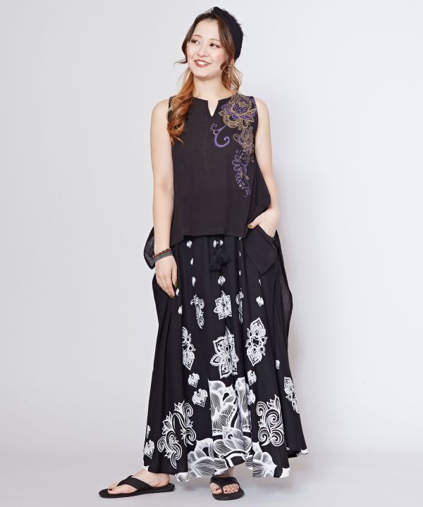 Lightweight Indian Cotton Hi-Low Dress