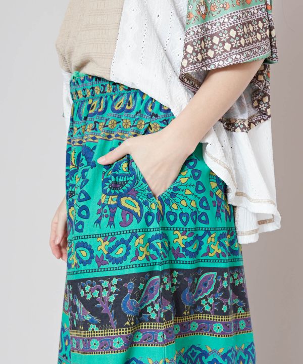 Sanganeri Print Wide Leg Pants