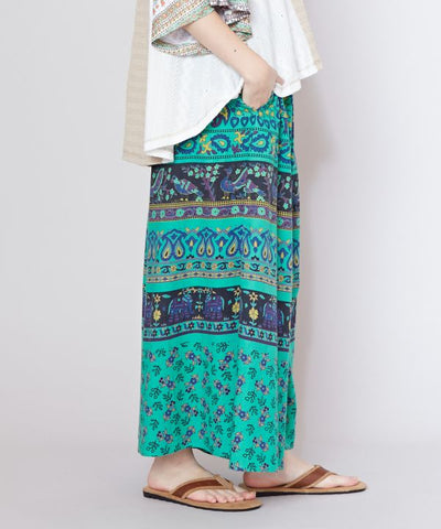 Sanganeri Print Wide Leg Pants