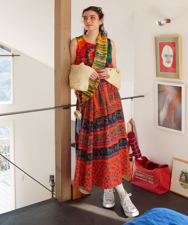 Sanganeri Print Skirt