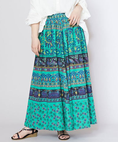 Sanganeri Print Skirt
