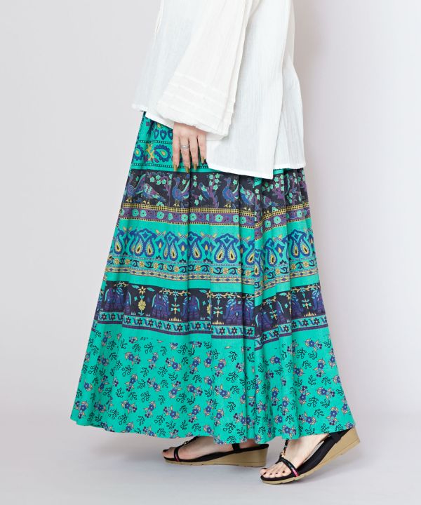 Sanganeri Print Skirt