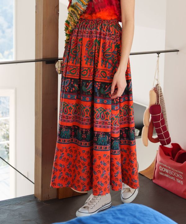 Sanganeri Print Skirt