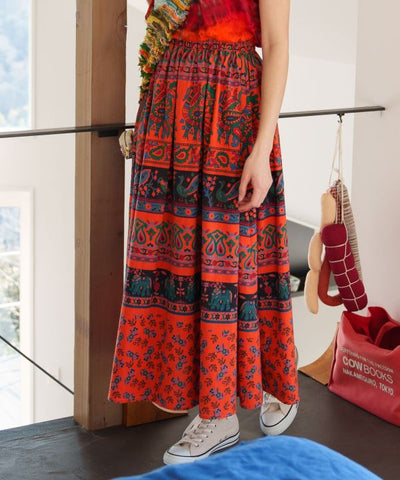 Sanganeri Print Skirt
