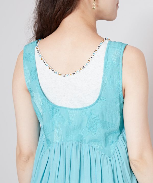 Cotton Rayon Summer Sleeveless Dress