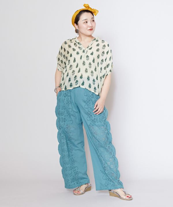 Bagru Print Pattern Pullover