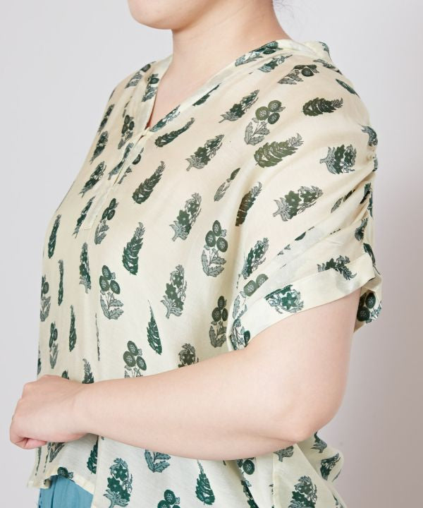 Bagru Print Pattern Pullover