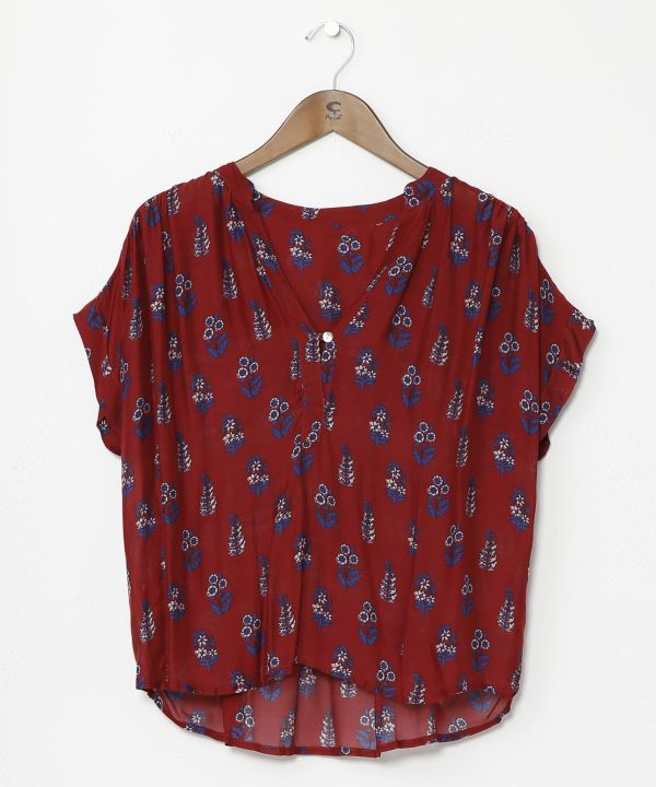 Bagru Print Pattern Pullover