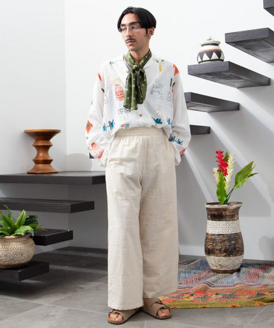 Embroidered Breathable Cotton Men's Shirt