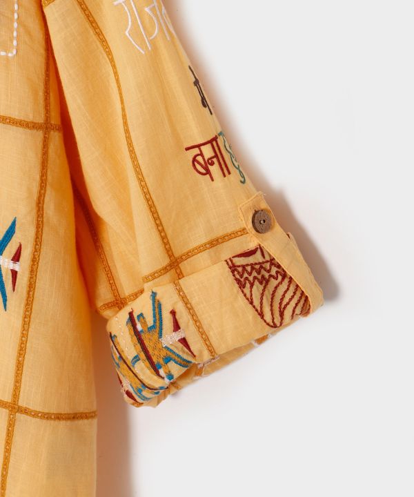 Embroidered Breathable Cotton Men's Shirt