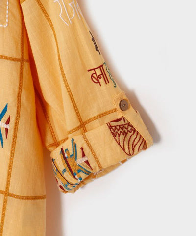 Embroidered Breathable Cotton Men's Shirt