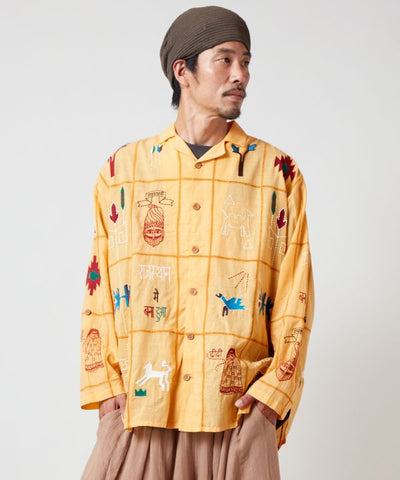 Embroidered Breathable Cotton Men's Shirt