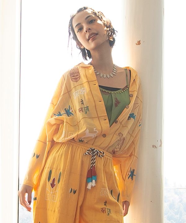 Embroidered Breathable Cotton Shirt