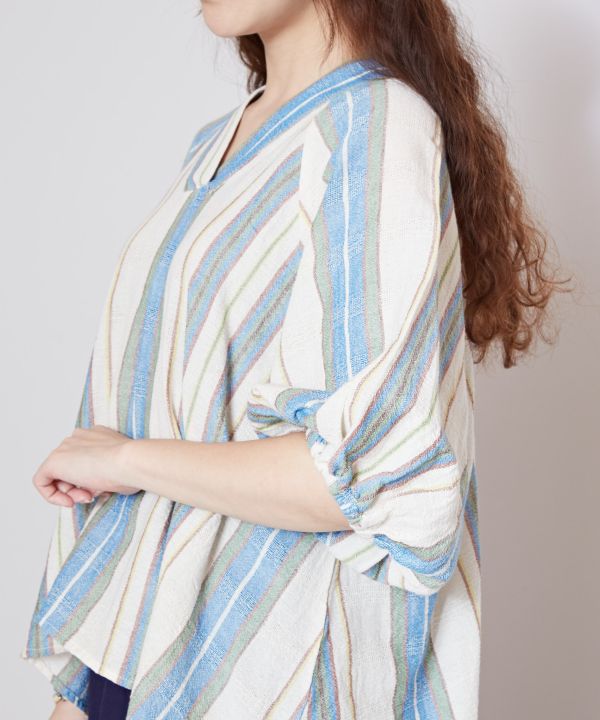 Striped Cotton Effortless Top