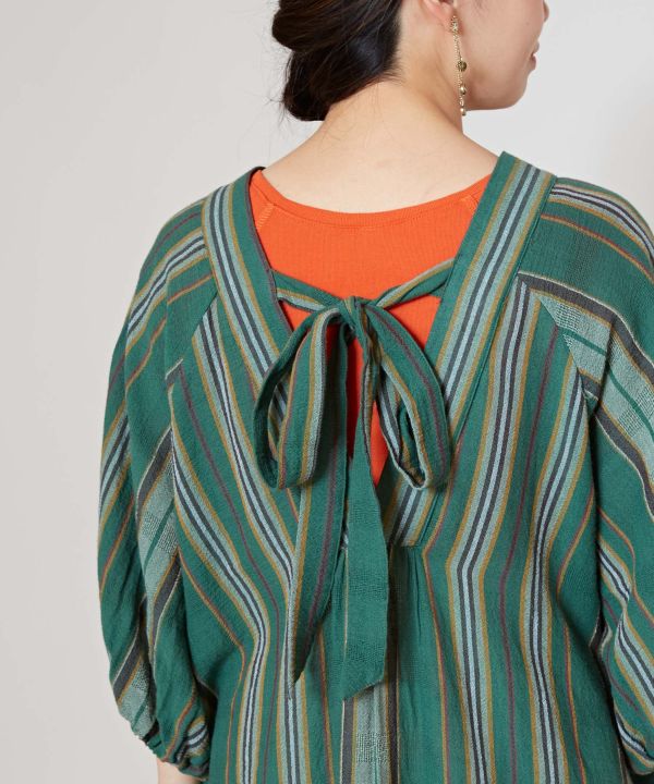 Striped Cotton Effortless Dress