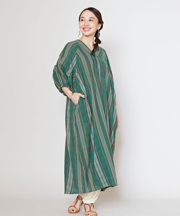 Striped Cotton Effortless Dress