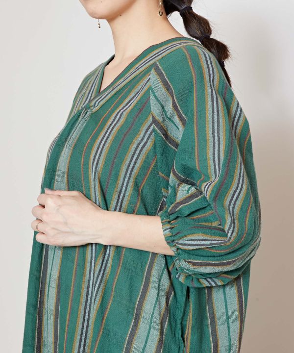 Striped Cotton Effortless Dress