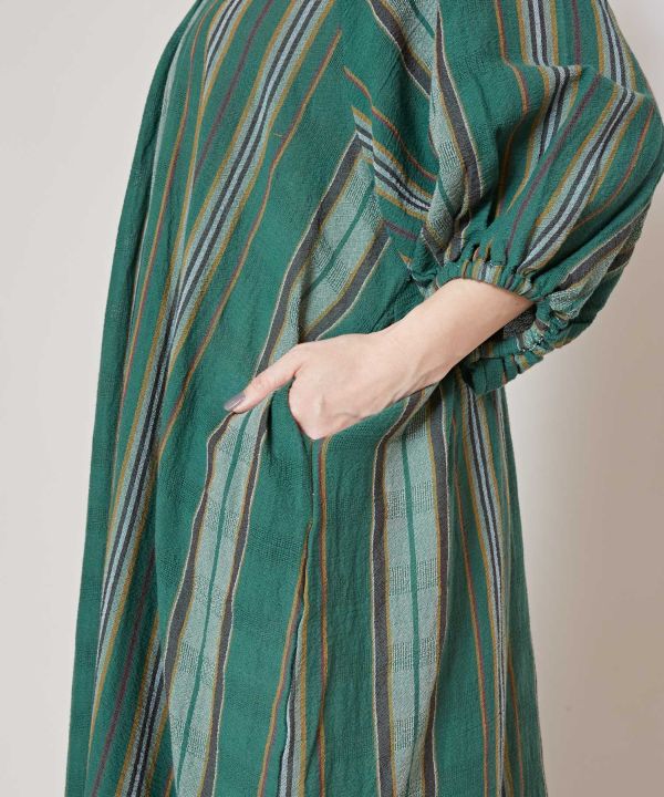 Striped Cotton Effortless Dress