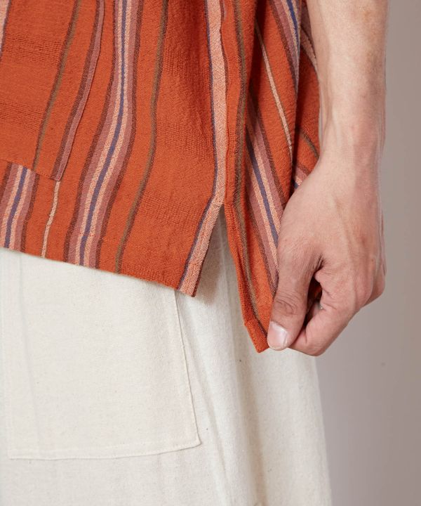 Men's Striped Cotton Top