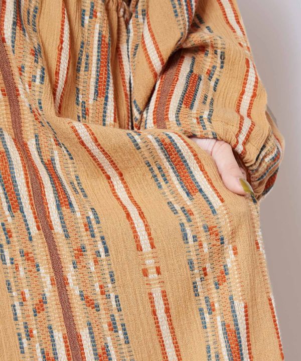 Boho Jacquard Midi Dress