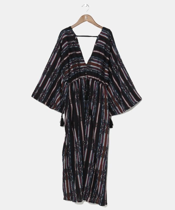 Boho Jacquard Midi Dress