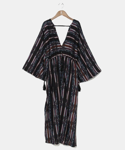 Boho Jacquard Midi Dress