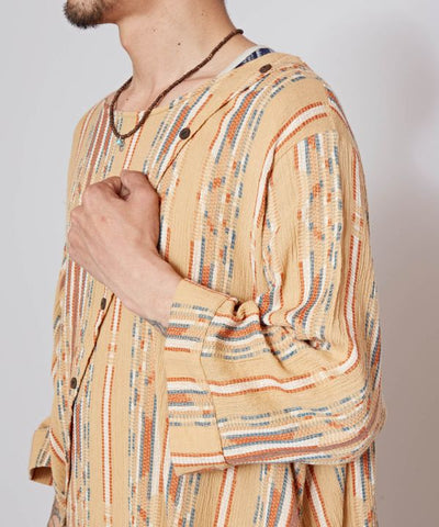 Boho Jacquard Versatile Top