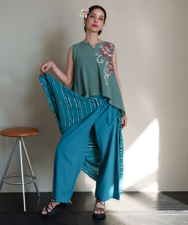 Boho Jacquard Wide Pants