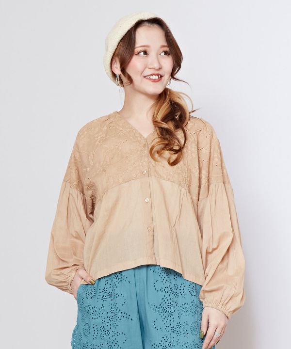 Embroidered Cotton Blouse