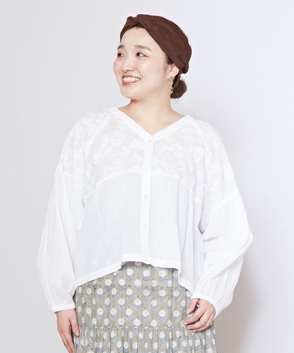 Embroidered Cotton Blouse