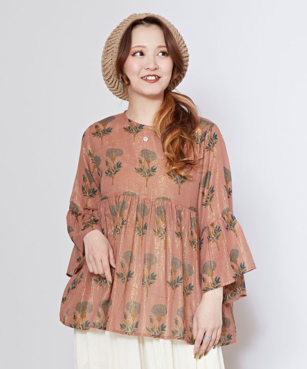 Floral Print Sheer Top