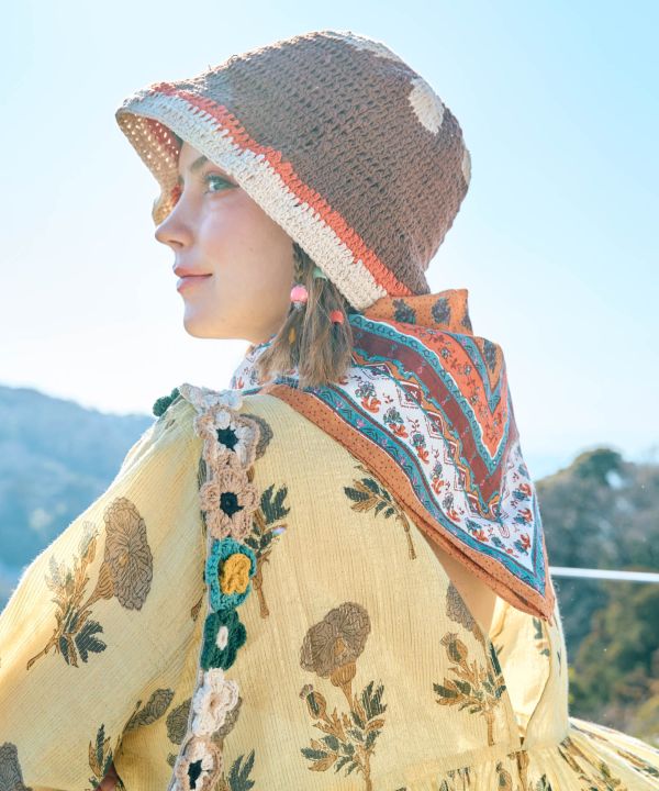 Colorful Bagru Pattern Bandana