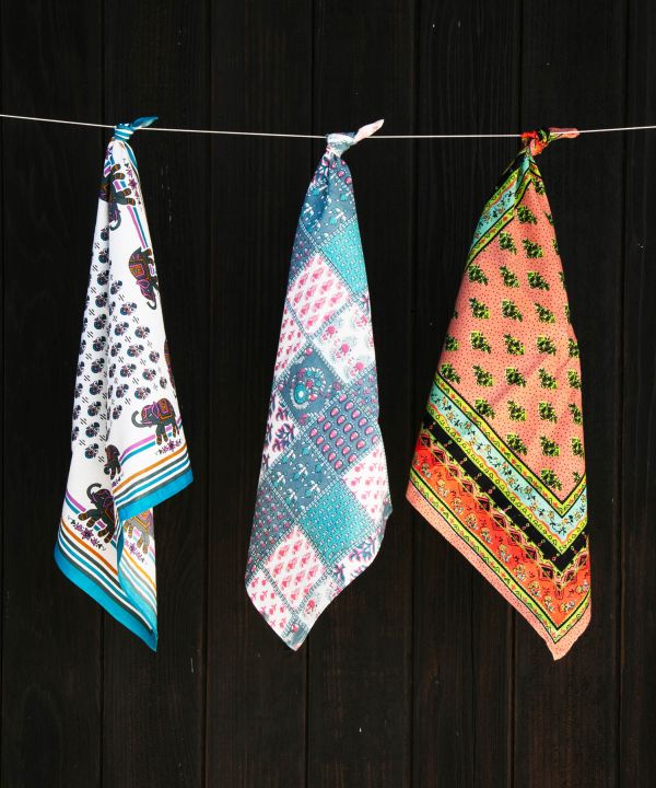 Patchwork Print Bandana