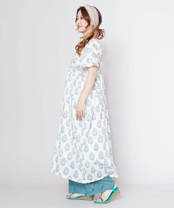 block print cotton dresses Shop Delia Block Print Cotton Maxi Dress