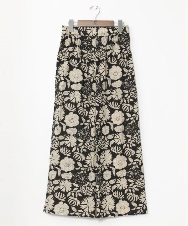 Block Print Cotton Straight Pants