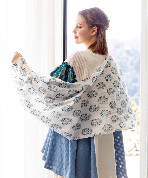 Block Print Versatile Scarf
