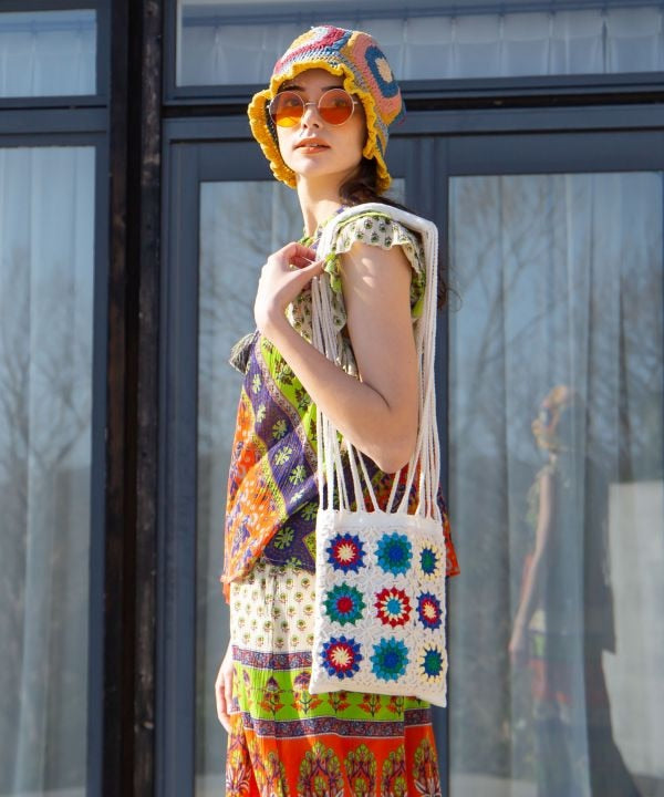 Hand Crochet Shoulder Bag