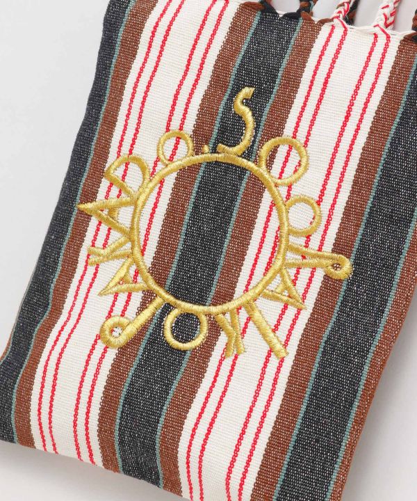 Woven Striped Shoulder Bag