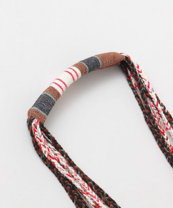 Woven Striped Shoulder Bag