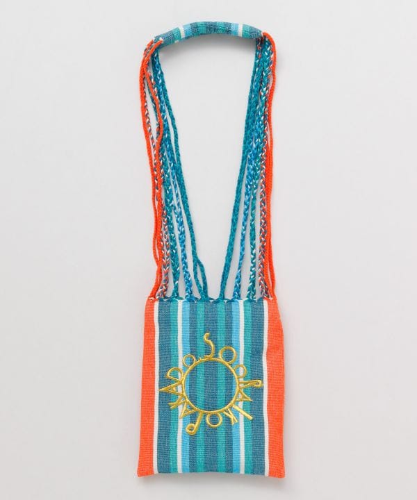 Woven Striped Shoulder Bag