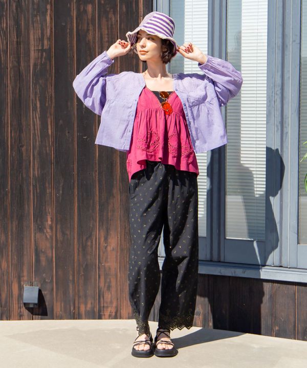 Striped Hand Crochet Hat