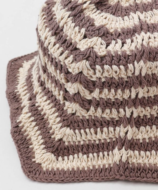 Striped Hand Crochet Hat