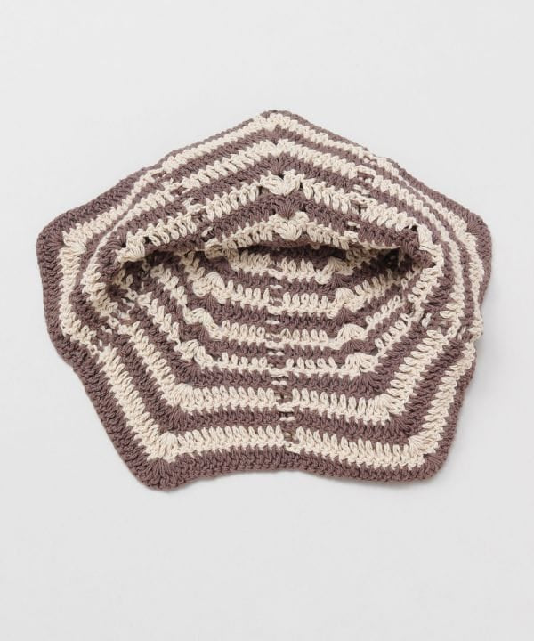 Striped Hand Crochet Hat