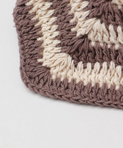 Striped Hand Crochet Hat