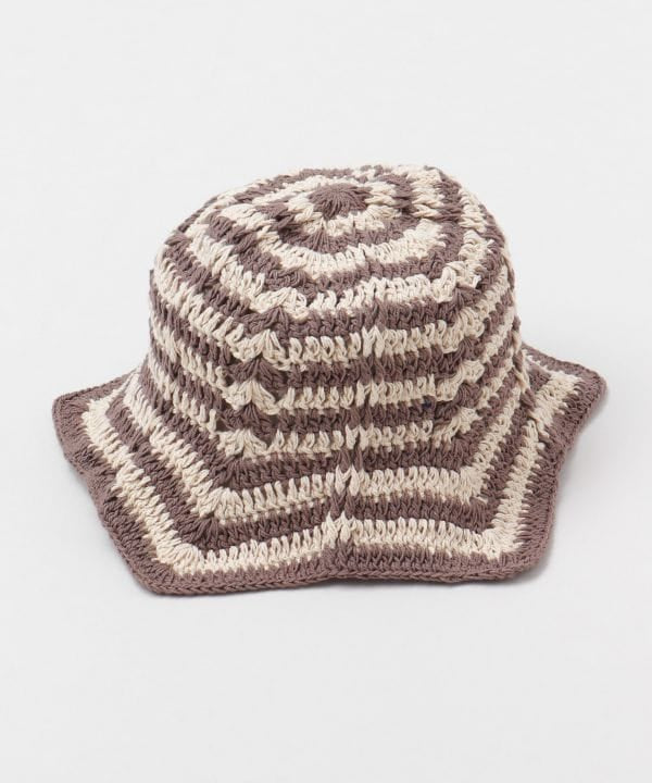 Striped Hand Crochet Hat