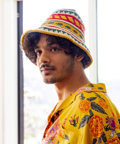 Hand Knitted Cotton Hat