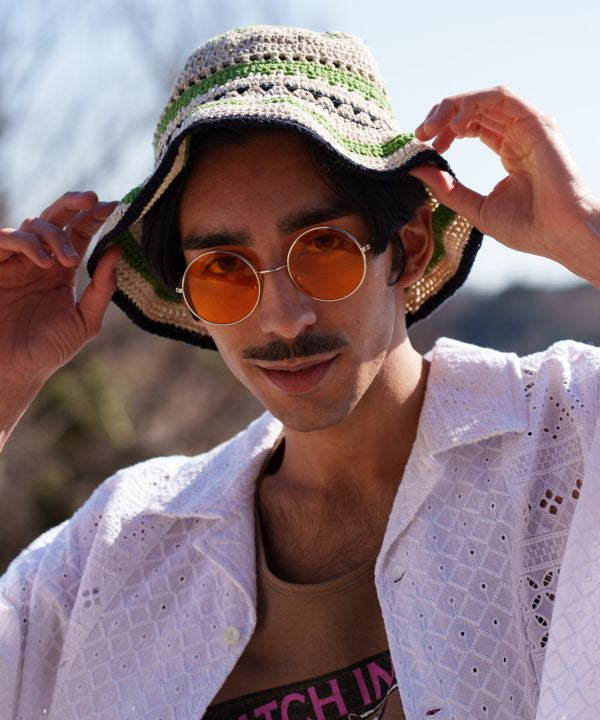 Hand Knitted Hemp Cotton Hat